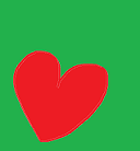 A heart to show that you care human beings